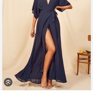 Blue Reformation Winslow Dress